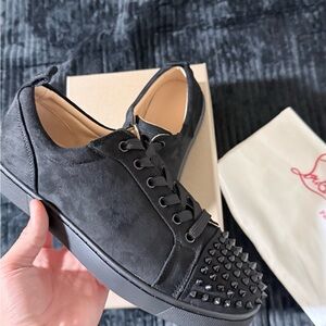 Black Studded Women's Sneakers